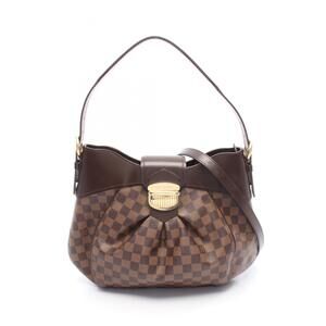 LOUIS VUITTON Authentic Brown Damier Leather Shoulder Bag
